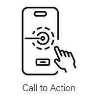 Call to Action vector