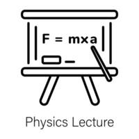 Trendy Physics Lecture vector