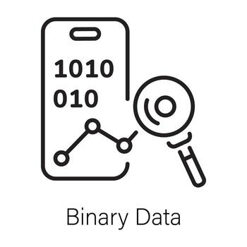datos binarios de moda vector