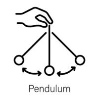 Trendy Pendulum Concepts vector