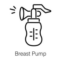 Trendy Breast Pump vector