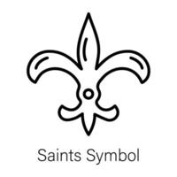 Trendy Saints Symbol vector