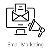 Trendy Email Marketing vector