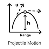 de moda proyectil movimiento vector