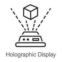 Trendy Holographic Display vector