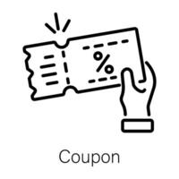 Trendy Coupon Concepts vector