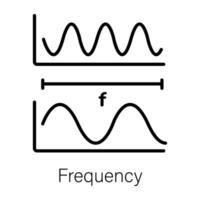 Trendy Frequency Concepts vector