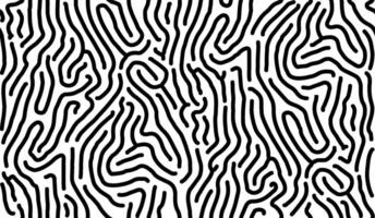 Abstract black line art on white background vector