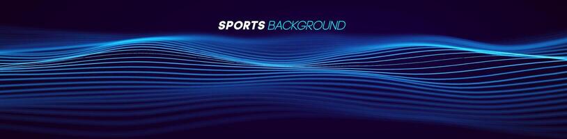 Dynamic blue lines abstract sports background vector. vector