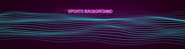 Dynamic blue lines abstract sports background vector. vector