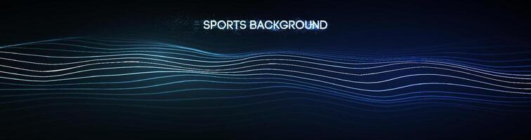 Dynamic blue lines abstract sports background vector. vector