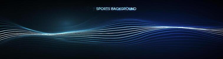 Dynamic blue lines abstract sports background vector. vector