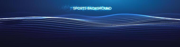 Dynamic blue lines abstract sports background vector. vector