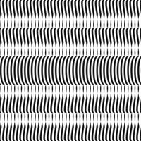 Op art wave seamless pattern. Stripe lines monochrome waves optical illusion distorted pattern. vector