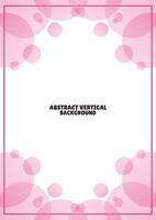 abstract pink bubble vertical background vector