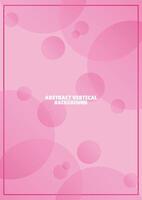 abstract bubble vertical pink background vector
