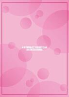 abstract bubble vertical pink background vector