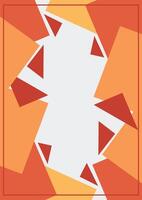 paper cut flat color vertical background vector