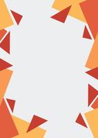 flat paper cut vertical background vector