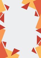 flat paper cut vertical background vector