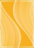 abstract wave yellow vertical background vector