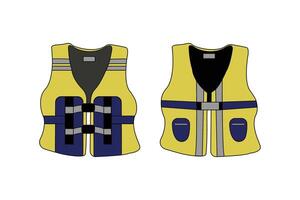 Life jacket vector isolated on white background. Safety jacket icon.