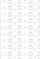 Alarm clock black and white seamless pattern design for tiles, wallpaper, wrapping paper, fabric and texture interior background. vector