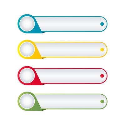 Infographic ribbon template For Workflow Layout, Diagram, Chart, Graph, Report. ribbon set blank text box. modern lower third