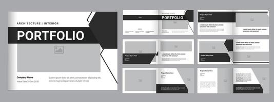 portfolio design Template,  architecture portfolio interior portfolio design vector