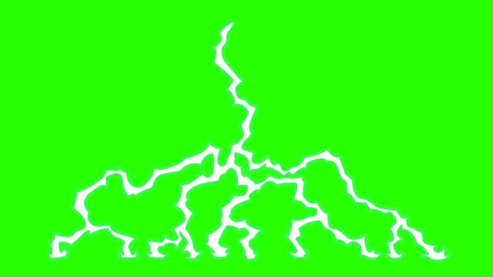 Green Screen Lightning Effect Stock Video Footage for Free Download