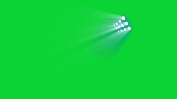 lime luce, azione copertura 4k video, di il elementi con il alfa canale, 3d astratto leggero movimento ciclo continuo animazione, croma chiave, celebrazione concetto, leggero effetto, 4k verde schermo sfondo video