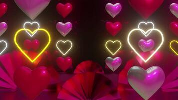 neon cuore sfondo video