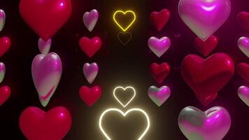 Abstract Neon Heart video