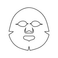 Tissue face mask. Hand drawn doodle vector illustration.