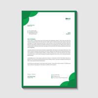 Letterhead design template vector