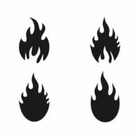 fire logo vector template illustration