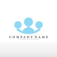 poeple group logo vector template illustration