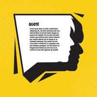 speech bubble quote frame vector