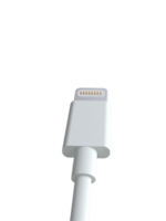 3D USB- lightning Type Cable Rendering - High-Quality Connectivity Visualization png