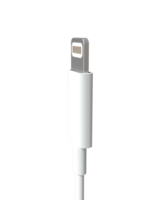 high quality 3D USB- lightning Type charger Cable Rendering for Mobile phone and electronic device png