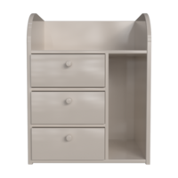 Realistic Bedside Cabinet for interior room design. png