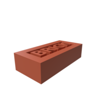 Top view and angle view bricks rendering png