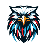 ai généré tête Aigle adapté pour une logo esport jeu png