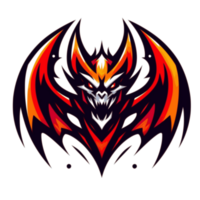 AI generated menacing bat creature suitable for a logo esport gaming png