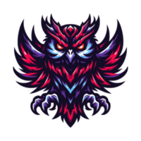 AI generated menacing owl creature suitable for a logo esport gaming png