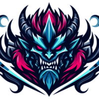 AI generated illustration of demon suitable for a logo esport gaming editable design available in PNG