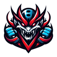 AI generated skull devil suitable for T Shirt Design available in PNG