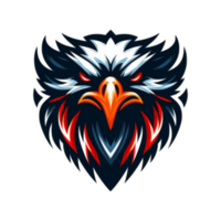 AI generated head eagle suitable for a logo esport gaming png