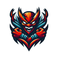 AI generated head devil suitable for a logo esport gaming available in PNG