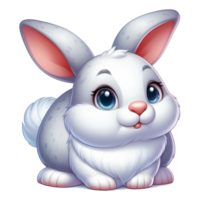 ai generato coniglietto coniglio cartone animato png